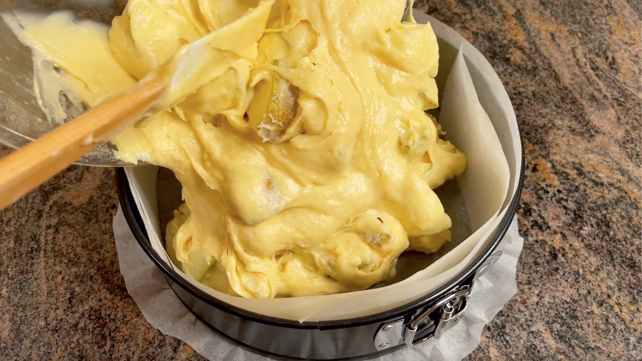 Birnen + Joghurt und Eier! Schneller Birnenkuchen in 1 Minute! Joghurtkuchen  # 121