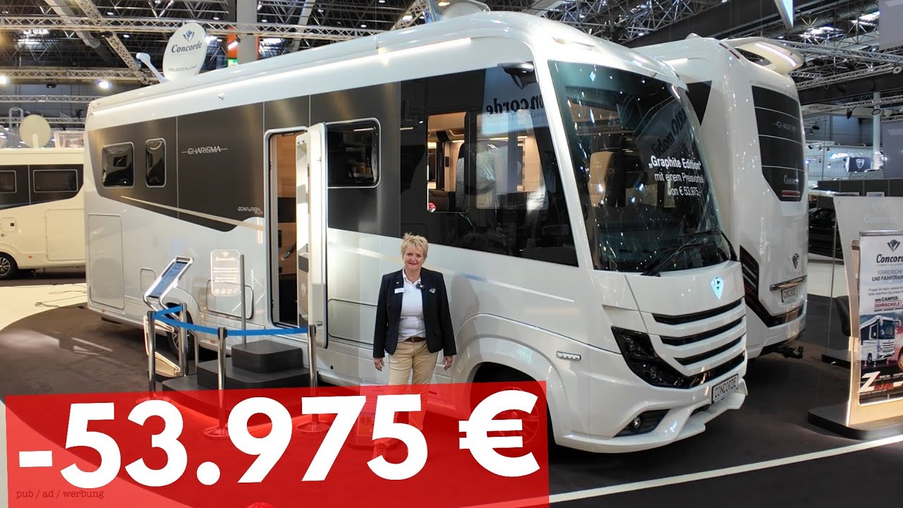 -53.975 € 7,49t LUXUS WOHNMOBIL für PKW FÜHRERSCHEIN Concorde Charisma 910 LSI Graphite 2026