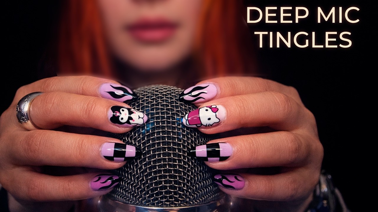 ASMR Tingly Mic Scratching for Relaxation 2 hours