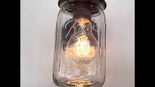 Mason jar lights.