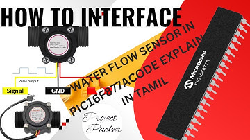 #29 how to interface water flow sensor in PIC16F877A