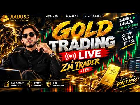 Thumbnail for 🔴 GOLD & BITCOIN LIVE TRADING | Crypto Market Update | Forex & Gold Market Update | ZM TRADER