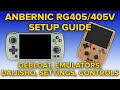 Anbernic rg405mrg405v ultimate setup guide  debloat emulators daijisho controls and settings