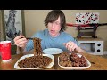 Samyang Black Bean Fire Noodles and Korean Fried Chicken Mukbang 먹방