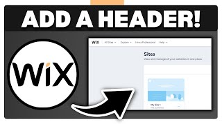 How To Add Header In Wix - Full Guide
