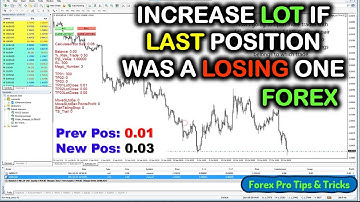 OutSmart Forex MARKET. Increase LotSize If Last Position Was A Losing One In MQL5 - PART 260 #forex