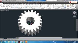 Spur Gear Drawing using AutoCAD with command explanation.