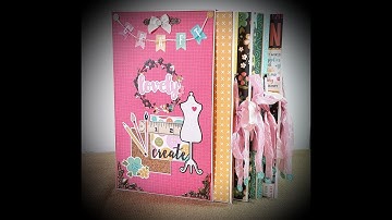 Tutorial *1/4 Echopark I`d rather be crafting   FolioBox with 4 folio`s