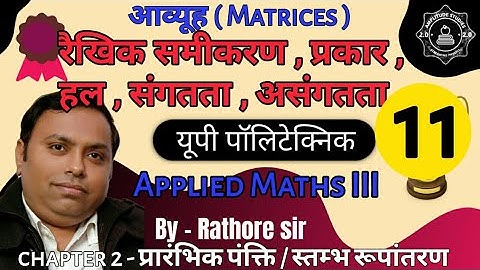 System of Linear Equation | Types |  Solution | Consistency and Inconsistency |