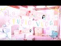 STUDIO VLOG / Making PACKAGING TAPE!! How I did it ⭐ Taking the week slow, thinking about the future