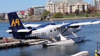 Harbour Air Float Plane: Prop Check in Victoria’s Inner Harbour
