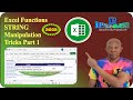 Excel Functions String Manipulation Tricks Part 1