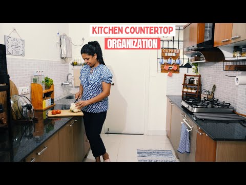 Kitchen Countertop Organizing Ideas | Renter friendly Kitchen