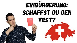 Diese 10 Fragen solltest du für die Einbürgerung Schweiz 🇨🇭 beantworten können | Bonusmaterial inkl.