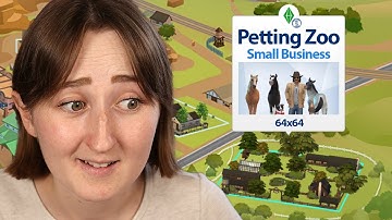 i built a PETTING ZOO in the sims
