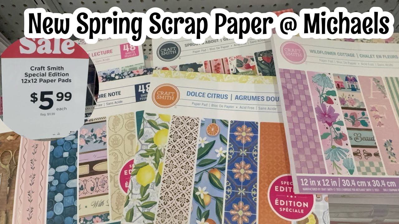 Новая бумага в магазине Michaels за 5,99 долларов / Покупайте вместе со мной
