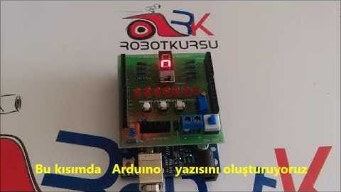Arduino da 7 segment display kullanımı