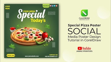 Pizza Menu Poster | CorelDraw Tutorial | Social Media Post  @jawadprinters
