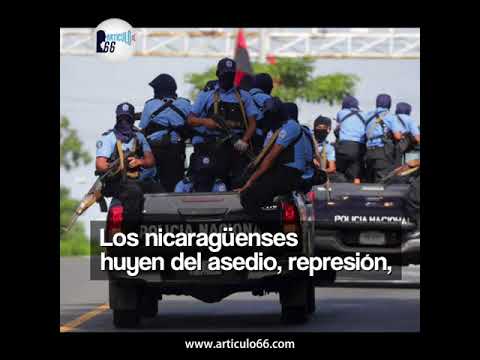 Los nicaragüenses que huyen de la represión del régimen de Daniel Ortega