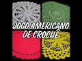 MEUS JOGOS AMERICANOS DE CROCHÊ  - &quot; SOUSPLAT DE CROCHÊ &quot; ❤ ❤ ❤