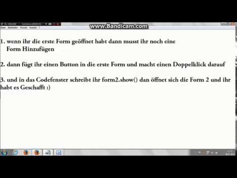 Visual Basic Form2 öffnen per Button