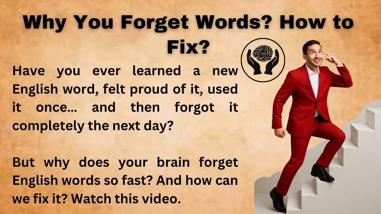 Why You Forget English Words and How to Fix it || How to remember words ...