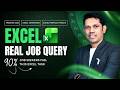 Excel Real Job Query | Solve Real Interview Problems in Excel (Step-by-Step)