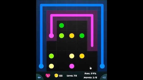 flow game facebook - basic pack level 78 Connect the dots