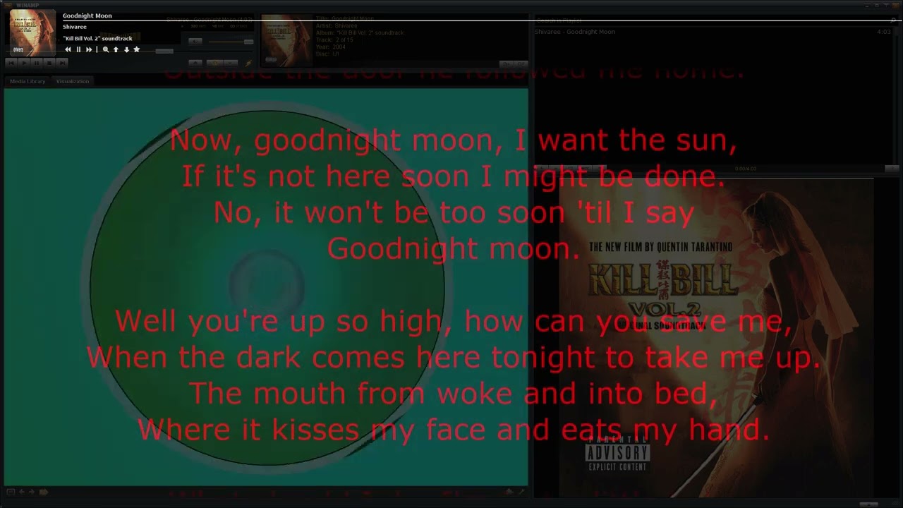 Shivaree – Goodnight Moon • song with karaoke/synchronized lyrics