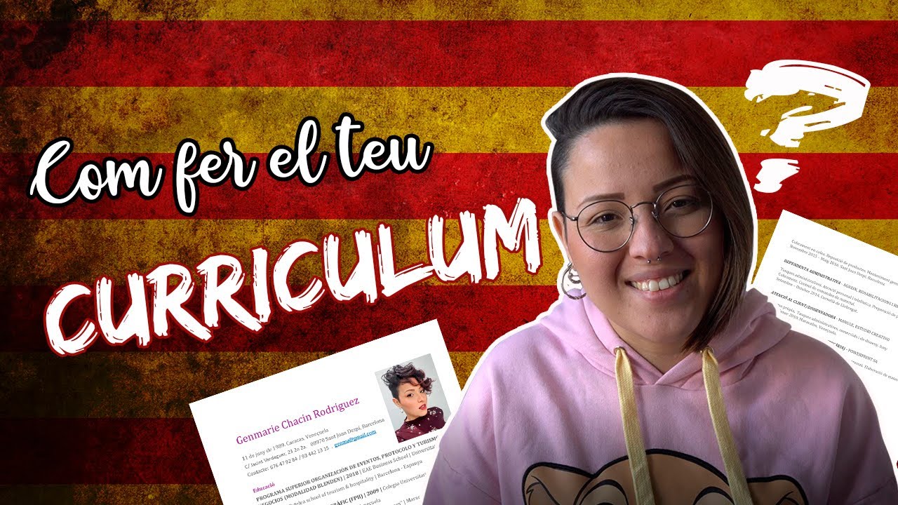 Cómo HACER TU currículum 🤔| Tips para en Barcelona 🤑🤑 - YouTube