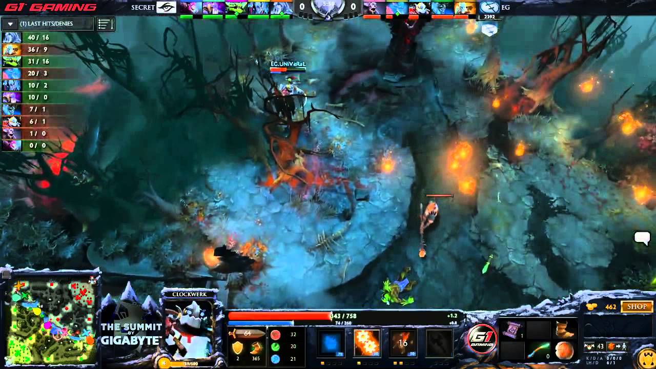 Secret vs EG Grand Final, game 1 The Summit 3 LAN Finals