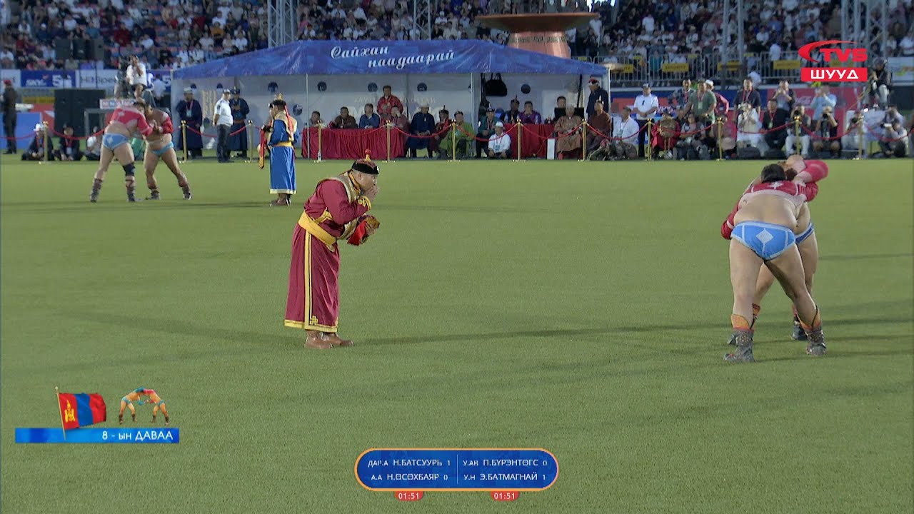 ШУУД |  Хүчит бөхийн барилдааны НАЙМЫН ДАВАА эхэллээ /2025.07.12/