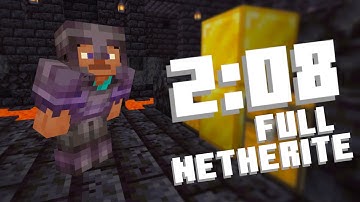 Full Netherite Armor in 2 Minutes