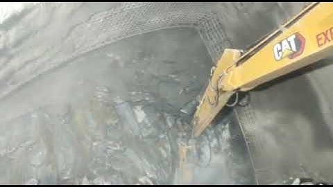 Tunnel Excavation with Breaker - NATM Tunneling