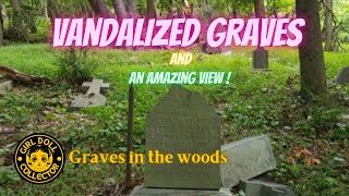 Vandalized Graves | Graves in the Woods |  The Best view from a Cemetery ever!