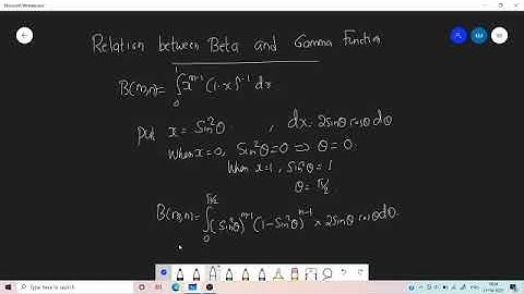 Relationship Between Beta and Gamma Function by Dr. Krisshna M
