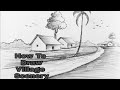 Easy Scenery Drawing | Drawing Scenery Step By Step with Shading Pencil | surajit Dey