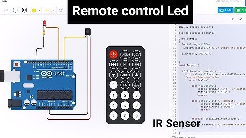 IR Remote Sensor with Arduino at Tinkercad in English || Tutorial for Beginners || IR Sensor