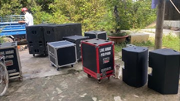 Setup Demo Thử Cấu Hình Loa Line Array Khi Treo Lên Đánh Sẽ NTN || Đam Mê Âm Thanh