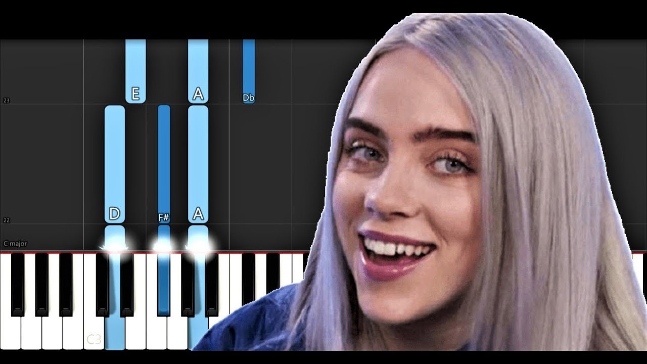 Billie Eilish - Bad Guy (Piano Tutorial) Chords - Chordify