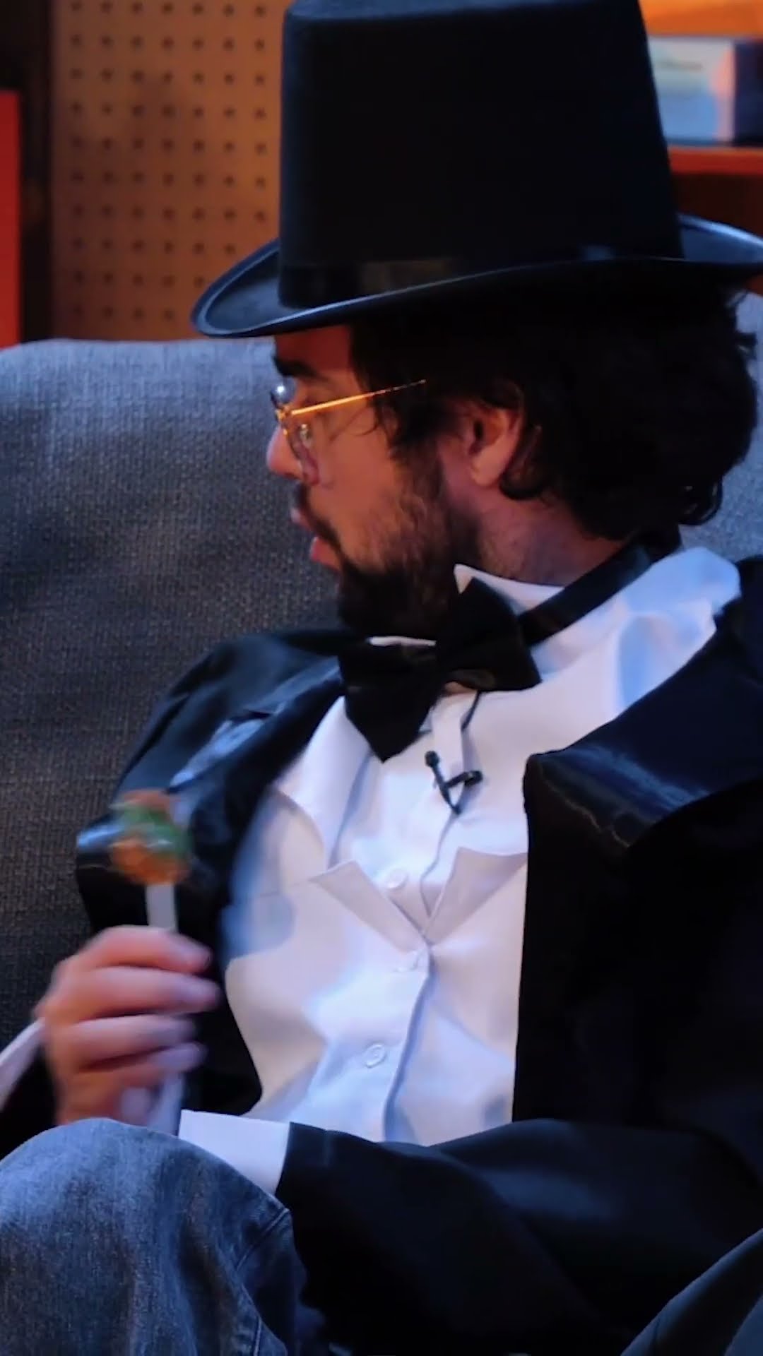Spencer's different when he puts on that top hat