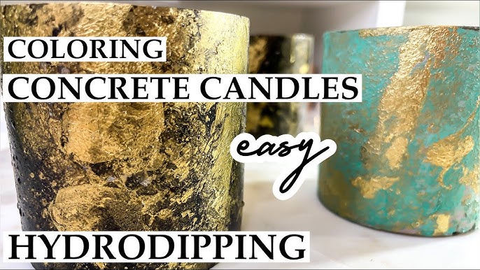 Concrete Candles Using Rit Dye  5 Ways to Color You Concrete Jars 