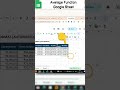 Google Sheet Me Average Kaise Nikale