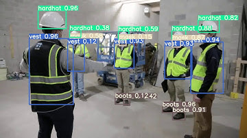 YoloV3 detecting Hardhat/Vest/Mask/Boots
