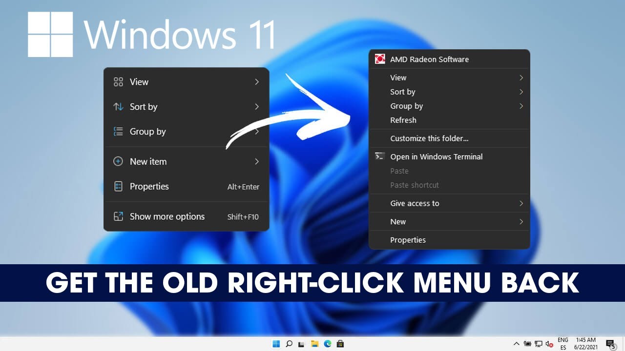 Download Right Click Context Menu How To for Windows 11