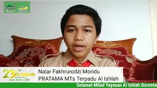 Apa Kata Mereka? II Milad Yayasan Al Ishlah ke 23 II Siswa MTs Terpadu Al Ishlah