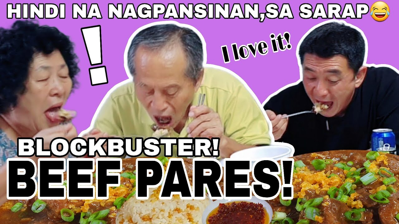 KOREAN FAMILY ENJOYS BEEF PARES! | HINDI NA SILA NAGPANSINAN SA SARAP😂 | Filipino food