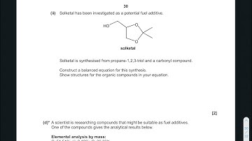 Q22c ii 2018 • Organic Chemistry • OCR A H432 Paper 2 • A-Level Chemistry Worked Example