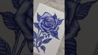 ball pen rose drawingshortsvideo artwork trending ballpenart