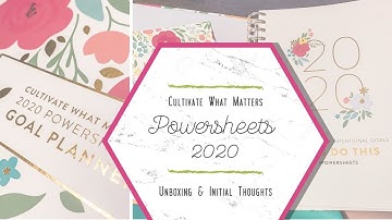 POWERSHEETS 2020 | Unboxing and Initial Thoughts